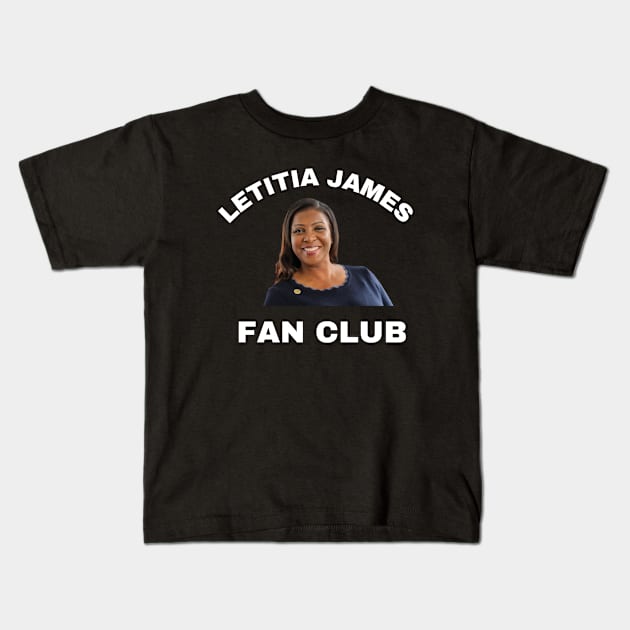 LETITIA JAMES FAN CLUB Kids T-Shirt by Mojakolane